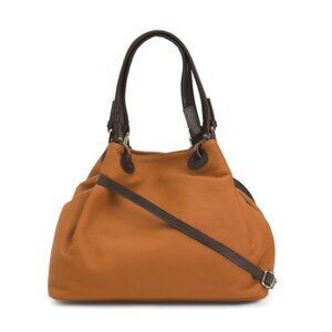 GIANNI CONTI Cuoio Made In Italy Leather Large Tote